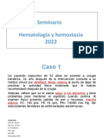 Seminario Hematología y Hemostasia 2022
