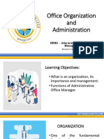 Office Organization & Administration Functions