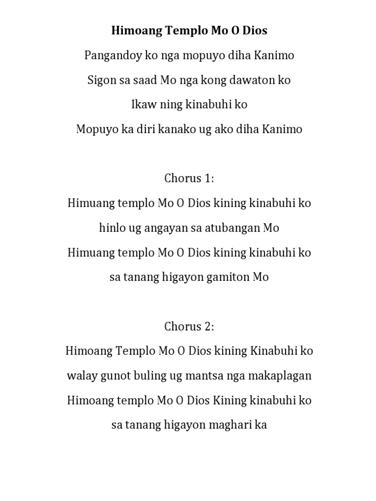 Ang Angayan Ginoo Ikaw Ra | PDF