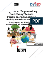 Pagbasa at Pagsusuri11 - Q1 - MODYUL7