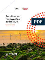 Ambition On Renewables in The G20: September 2022