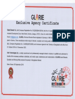 Agency Certificate-Glarie