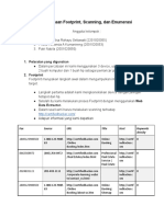 Percobaan Footprint, Scanning, dan Enumerasi