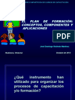 PLAN DE FORMACIÓN Parte I