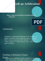 Drafting Arbitration Clause