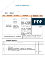 Sesión de Comunicación - Leemos Una Receta Saludable