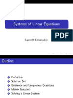 Solving Systems of Linear Equations Guide