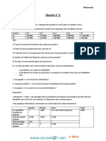 Devoir de Contrôle N°2 Lycée Pilote - Gestion Devoir Gestion - Bac Economie & Gestion (2013-2014) Mlle Nsiri