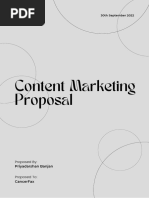 CancerFax - Content Marketing Proposal