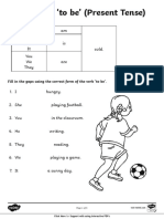 T Eal 91 Interactive PDF The Verb To Be Present Tense Worksheet - Ver - 1