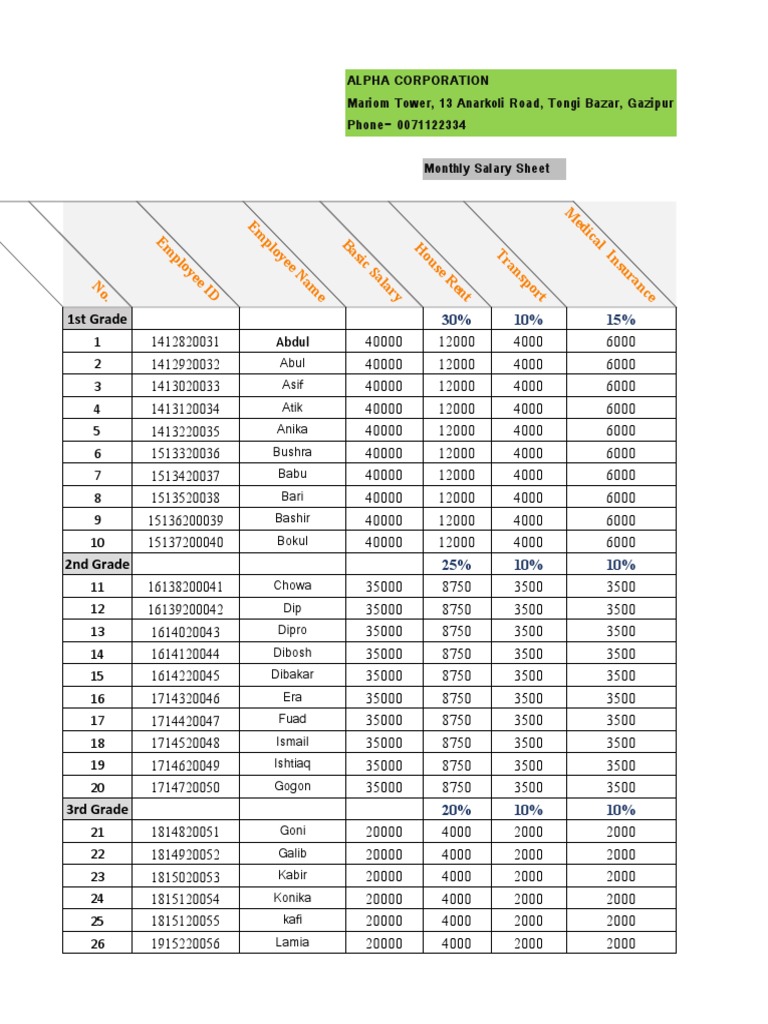 LAB 2 Salary Sheet PDF