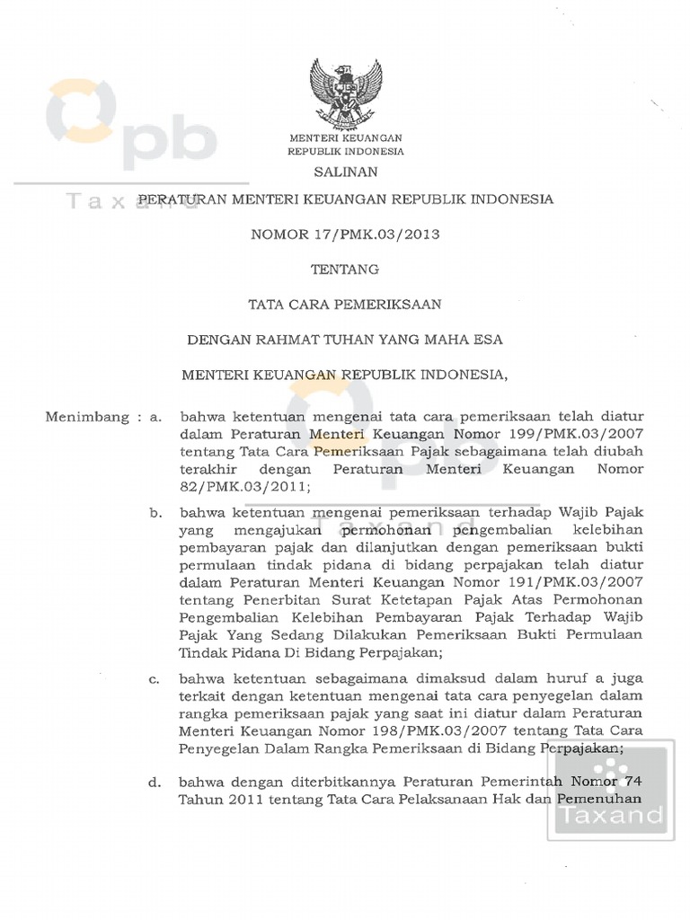 17 PMK.03 2013 | PDF
