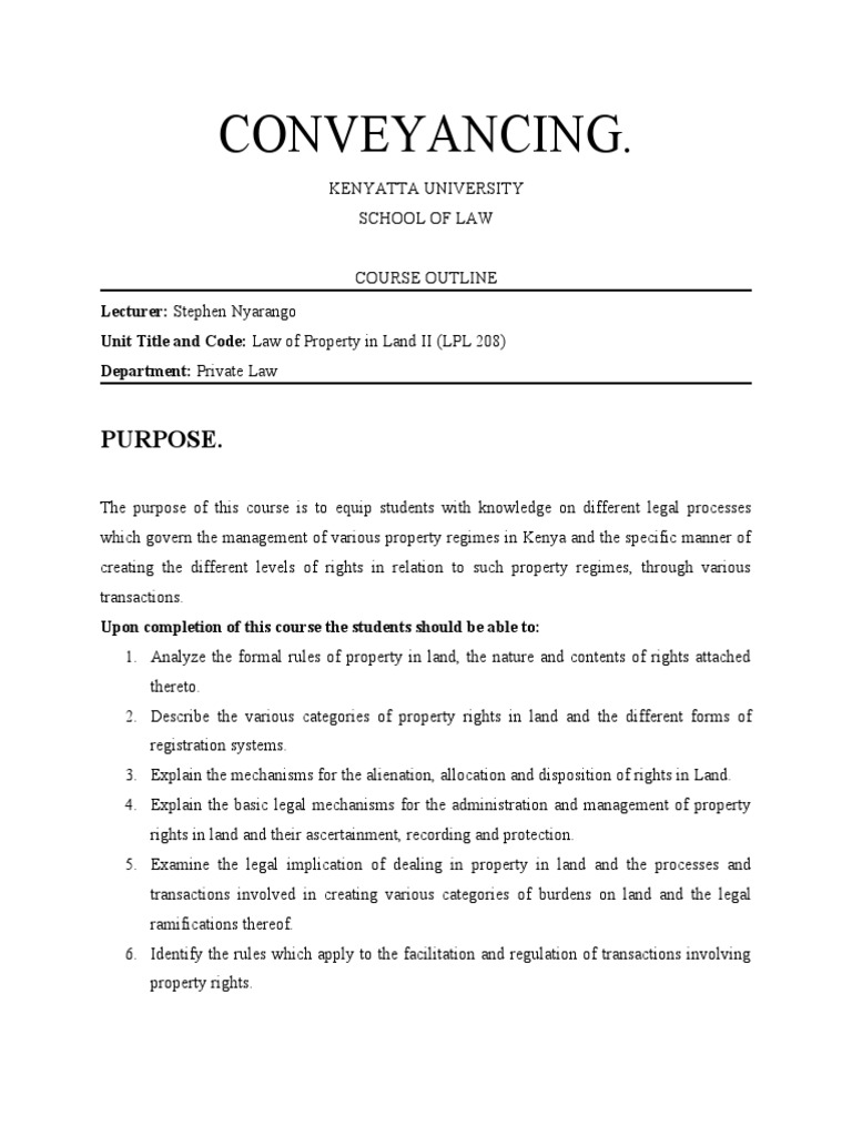 CONVEYANCING | PDF | Mortgage Law | Leasehold Estate