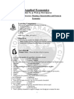 Applied Economics: Module No. 4: Week 4: First Quarter