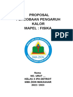 Proposal Percobaan