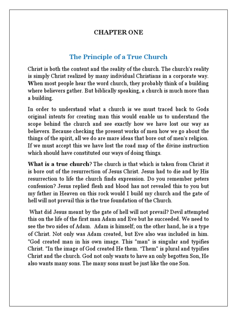 Which Church Is the True Church According to the Bible-Scriptural Insights