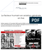 Le facteur humain en aviation générale en live - Aerobuzz