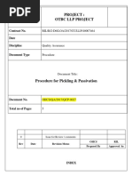 Pickling and Passivation Procedure | PDF | Stainless Steel | Welding