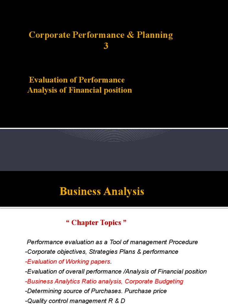 Corporate Performance Evaluation Guide | PDF | Economies | Business
