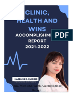 Clinic, WINS and Health Accomplishment Report 2022