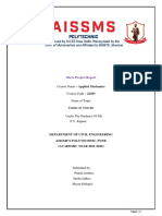Micro Project Report: Course Name - Applied Mechanics Course Code - 22203 Name of Topic