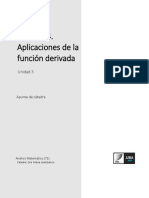 Práctica 4. Aplicaciones de La Función Derivada - Análisis Matemático