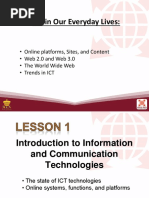 L1 Introduction To Information and Communication Technology