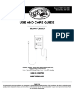 Hampton Bay SL-45-12A Transformer Use and Care Guide EN