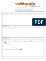 Atividade Avaliativa (1 Série) - Física