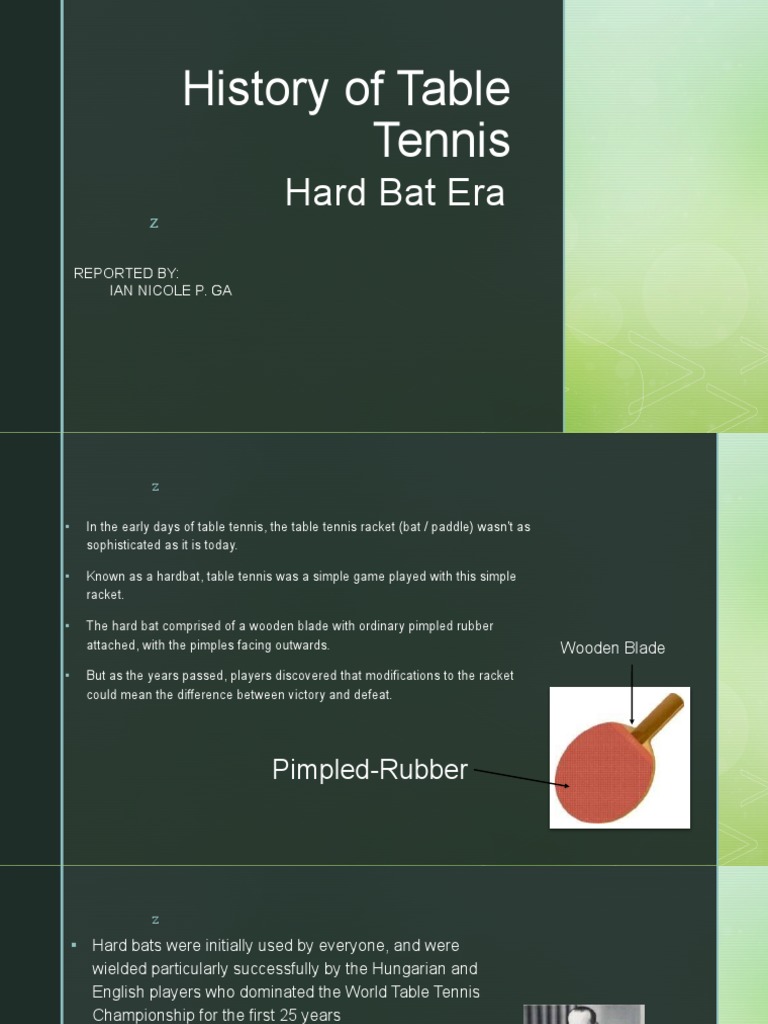 History of Table Tennis PDF