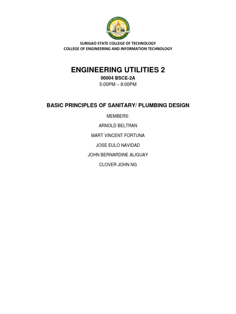 Basic Principles of Plumbing Design | PDF | Plumbing | Sewage