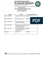 Jadwal Kegiatan Samurai Smp-Mts