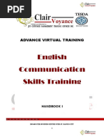 Virtual Training Handbook I - English Communication Skill Training