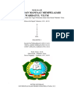 Tujuan Dan Manfaat Mempelajari Wahdatul Ulum: Makalah