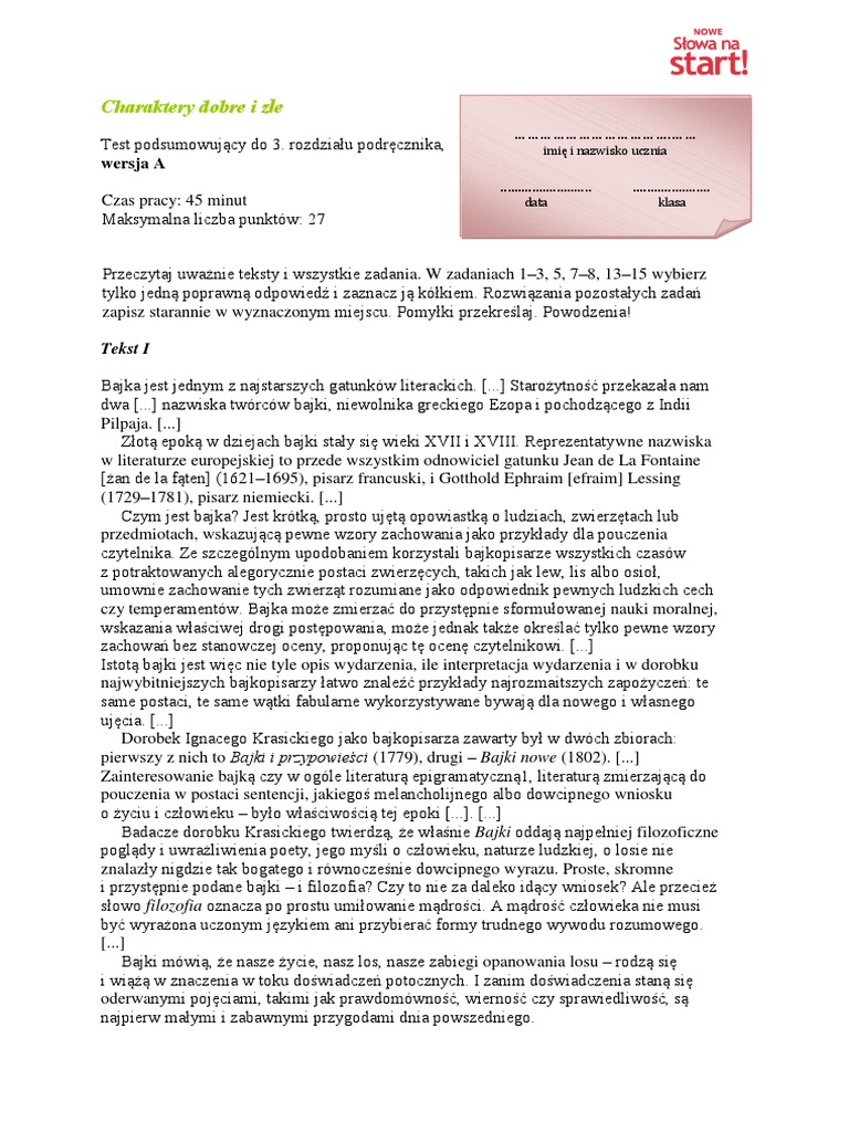 Diagnoza J Polski Klasa 7