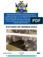 Informe Hidrologico Puente Ayllu
