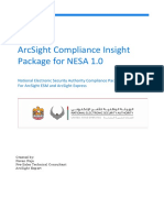 ArcSight CompliancePackage NESA 1.0 SolutionGuide