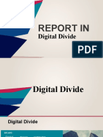 REPORT IN Digital Divide