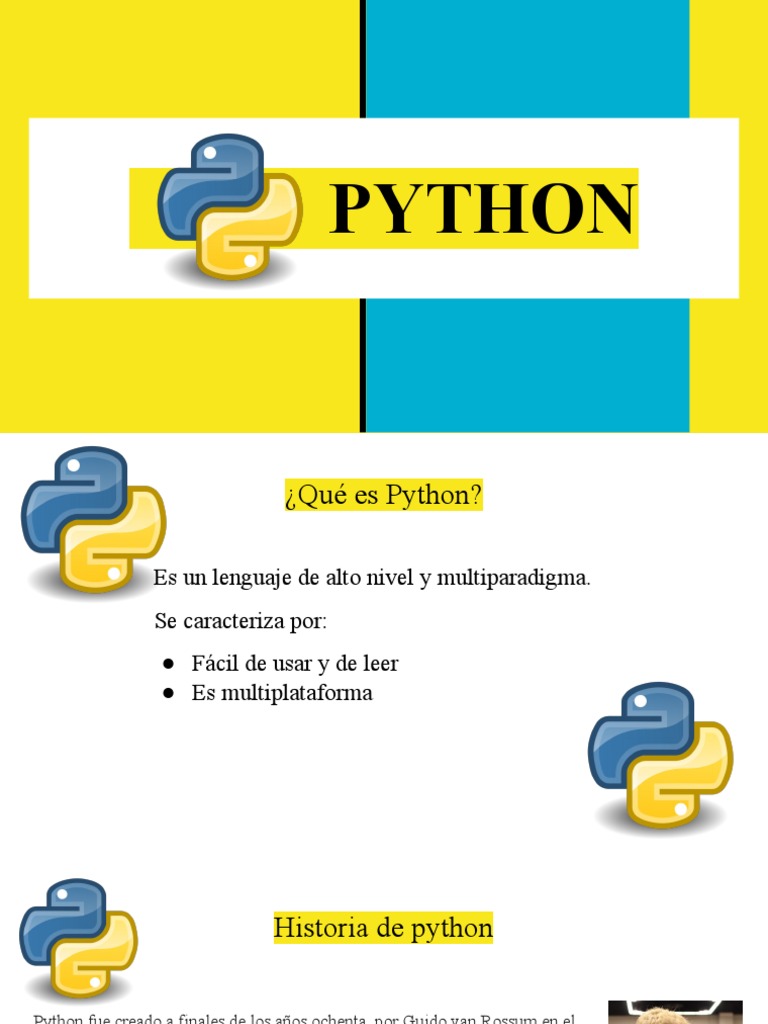 Introducción a Python: Variables y Estructuras | PDF | Python (lenguaje ...
