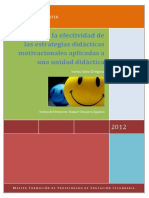 Análisis de La Efectividad de Las Estrategias Didácticas Motivacionales Aplicadas A Una Unidad Didáctica