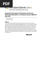 Capacity Planning for RD Session Host and Microsoft RemoteFX in Windows Server 2008 R2 With SP1