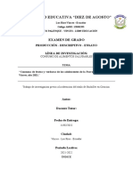 Consumo de Frutas y Verduras de Los Adolescentes de La Parrroquia Balzar de Vinces