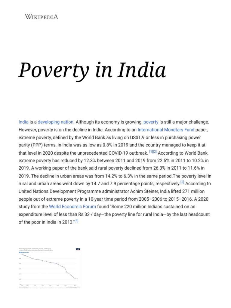 Poverty in India Wikipedia PDF Cost Of Living Poverty Threshold