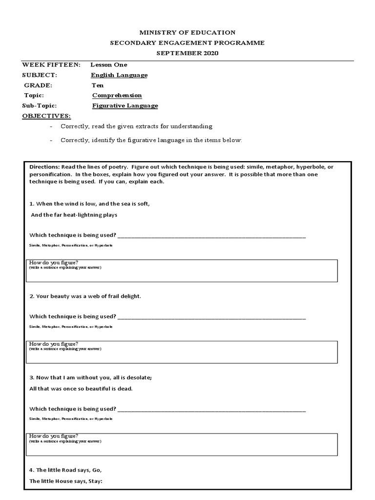 Grade 10 English Language Test