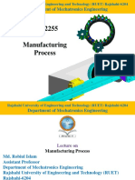RUET Lecture on Manufacturing Process