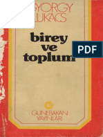(Günebakan 8 Öğreti Kitapları_ 5.) Lukács, György - Birey ve toplum-Günebakan (1978)