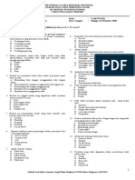 Soal Pjok Kelas X Semester Ganjil 2020-2021