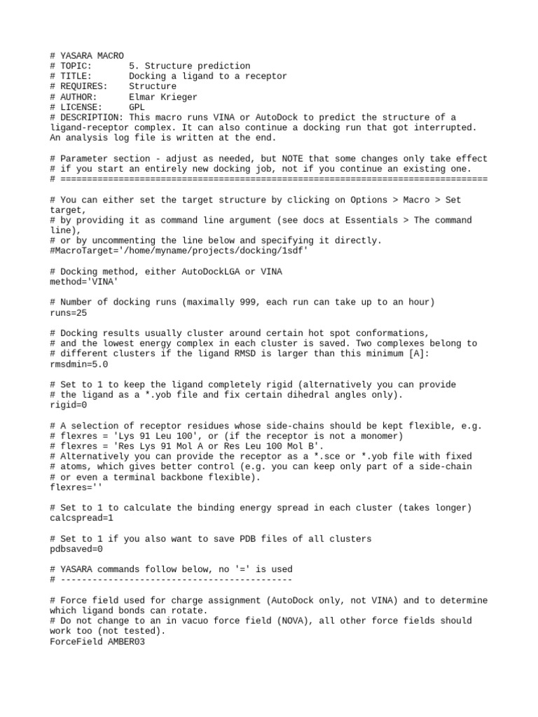 Dock run download free pdf docking molecular ligand biochemistry 