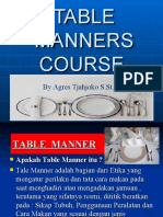 Table Manner Course New