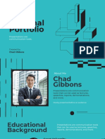 White Gradient Creative Professional Modern Business Personal Portfolio Presentation Template